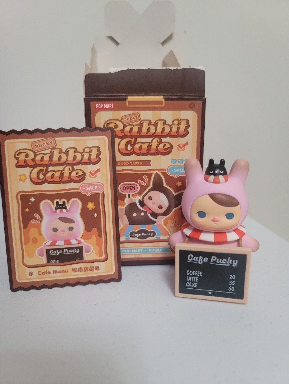 Pucky Rabbit Cafe - Cafe Menu Rare Popmart Figure